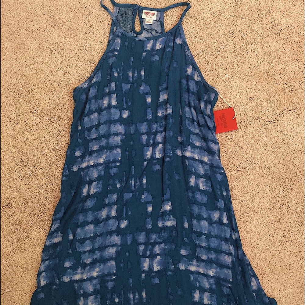 missimo patterned blue dress.